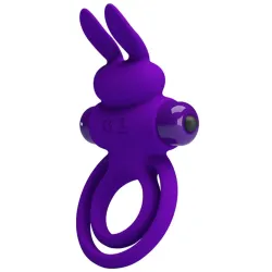 Pretty Love Anneau vibrant avec Rabbit Bunny Ring 27mm